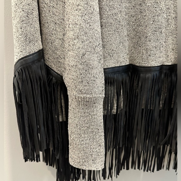 Fringed Turtleneck Cape - Picture 2 of 4